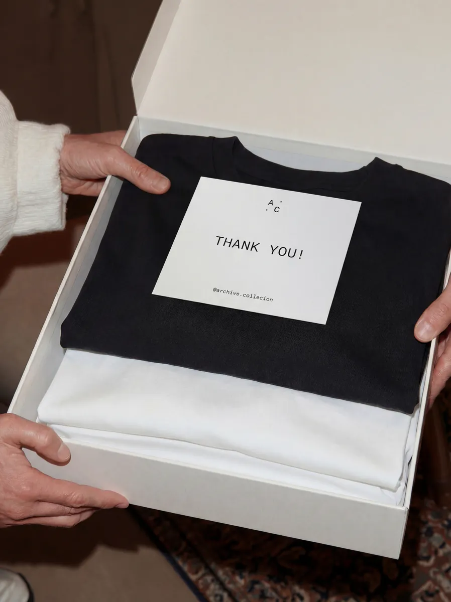 Gift box with a T-shirt